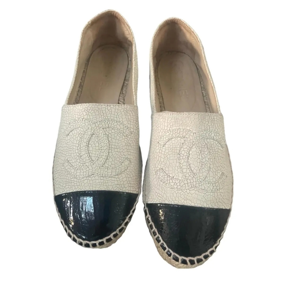 Chanel leather Espadrille Flat